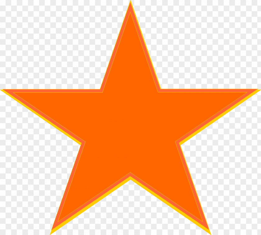 Orange Star Color PNG