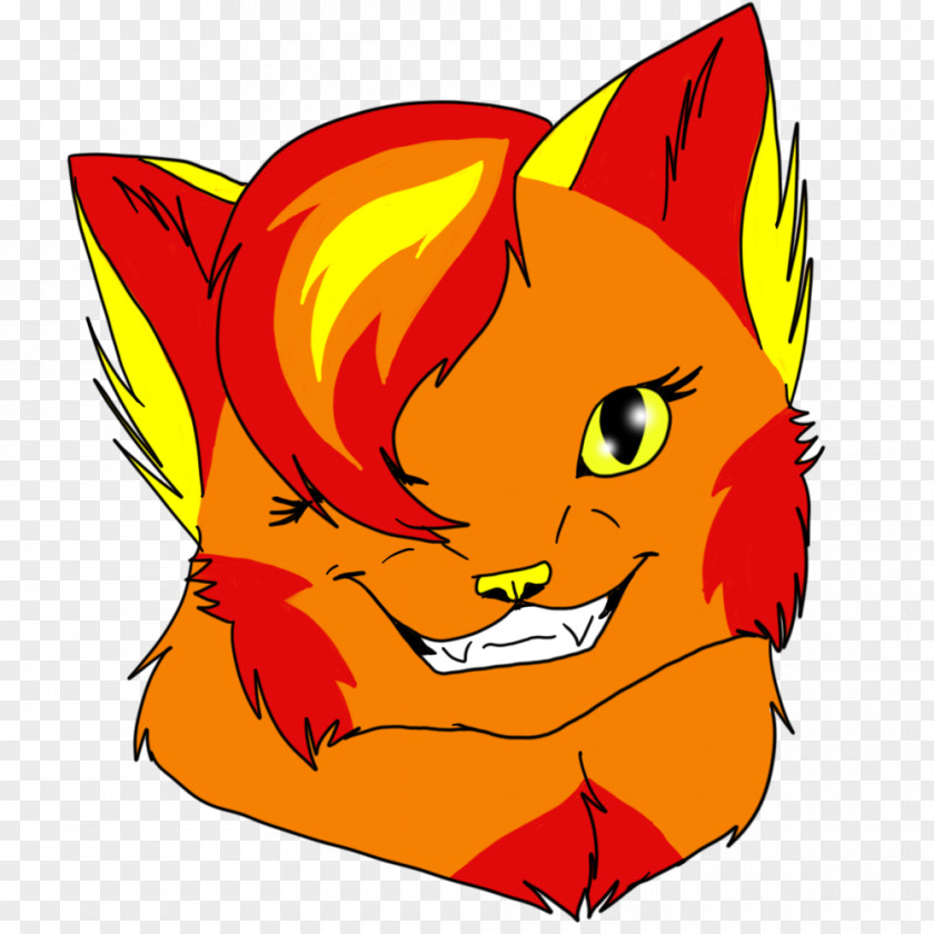 Roy Lichtenstein Whiskers Red Fox Cat Clip Art PNG