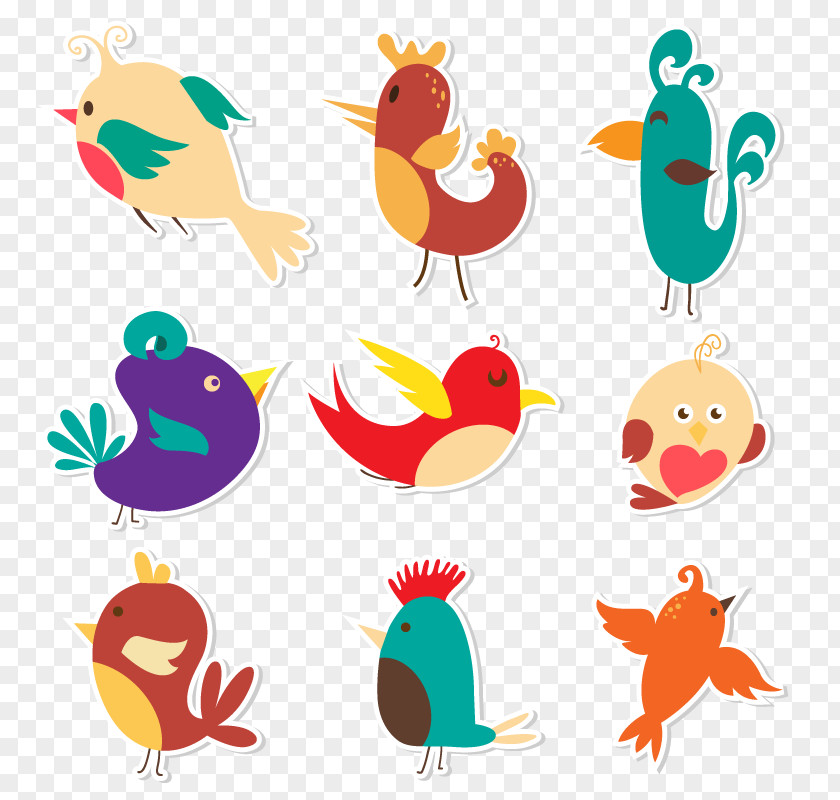 Vector Cute Birds Bird Clip Art PNG