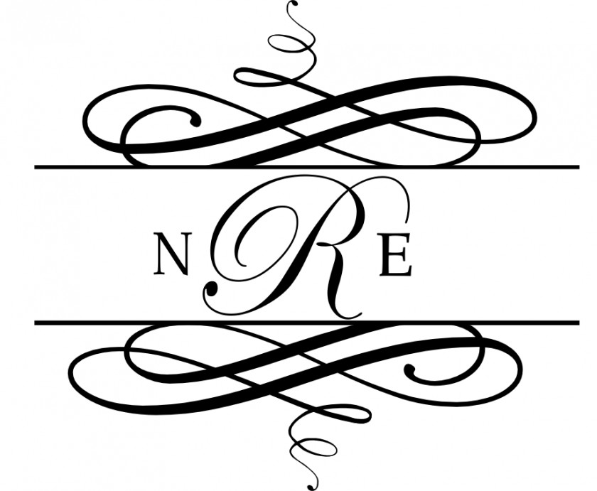 Monogram Cliparts Machine Embroidery Clip Art PNG