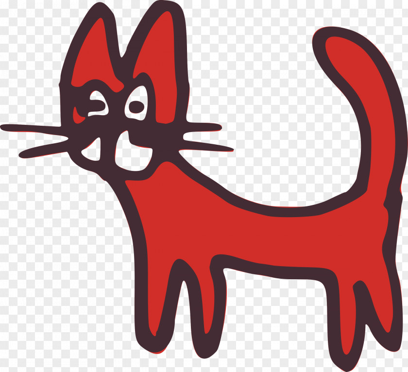 Red Cat Cliparts Black Kitten Cougar Clip Art PNG