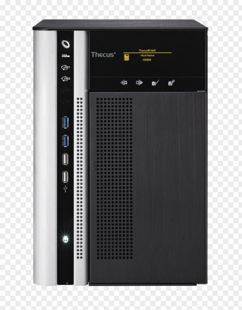 SATA 3Gb/sComputer Network Storage Systems Thecus N8850 Technology TopTower N6850 NAS Server PNG