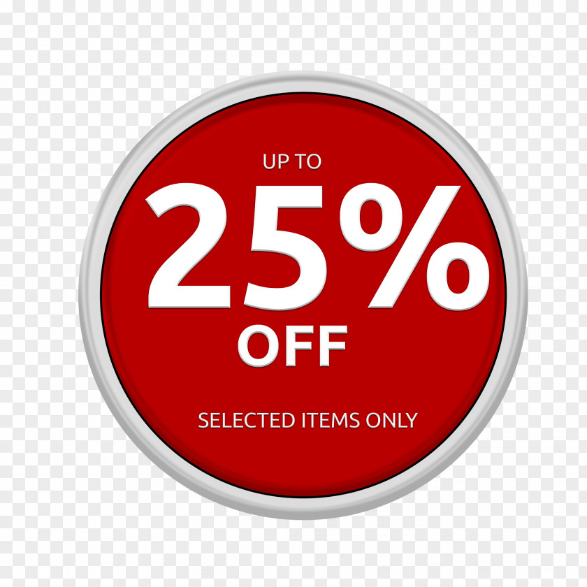 25% Off Transparent Images Discounts And Allowances Percentage Advertising Sticker PNG