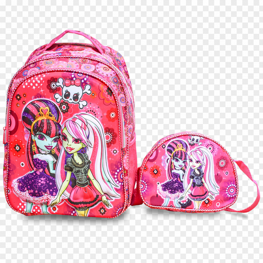 Backpack Handbag Coin Purse Pink M PNG