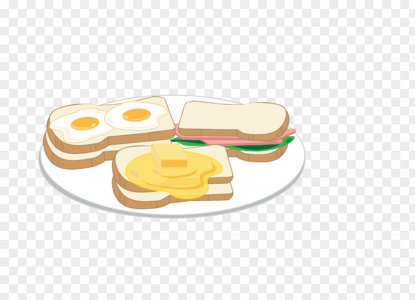 Breakfast Food Coffee Toast Fried Egg Cafe PNG