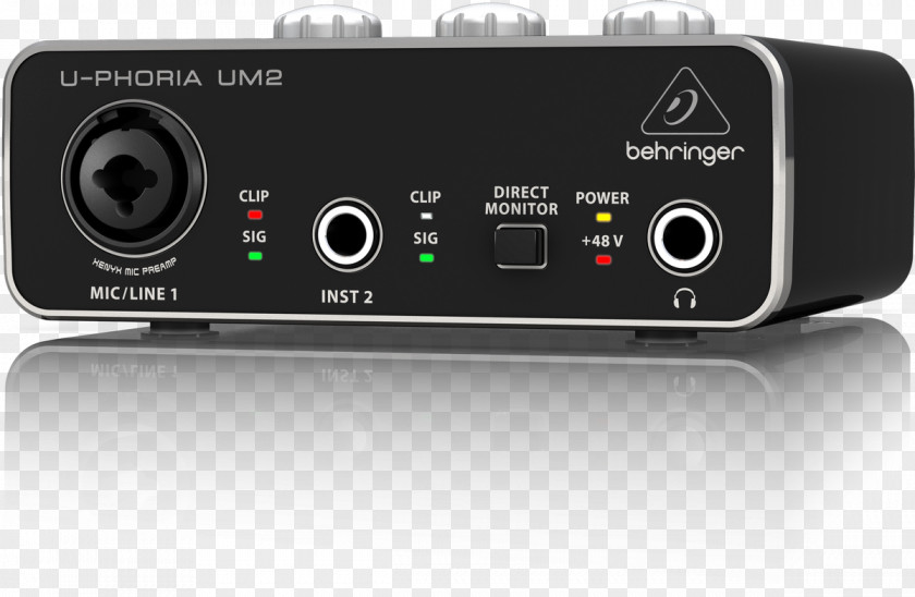 Microphone Behringer U-Phoria UM2 Sound Cards & Audio Adapters PNG