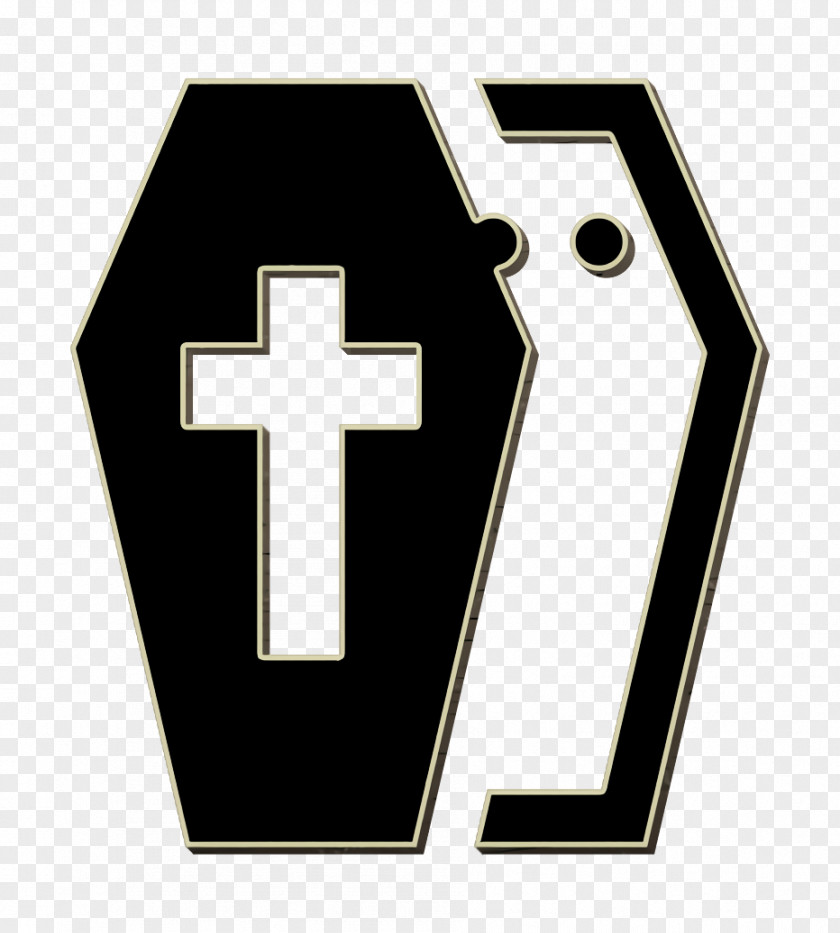 Symbol Cross Casket Icon Coffin Halloween PNG