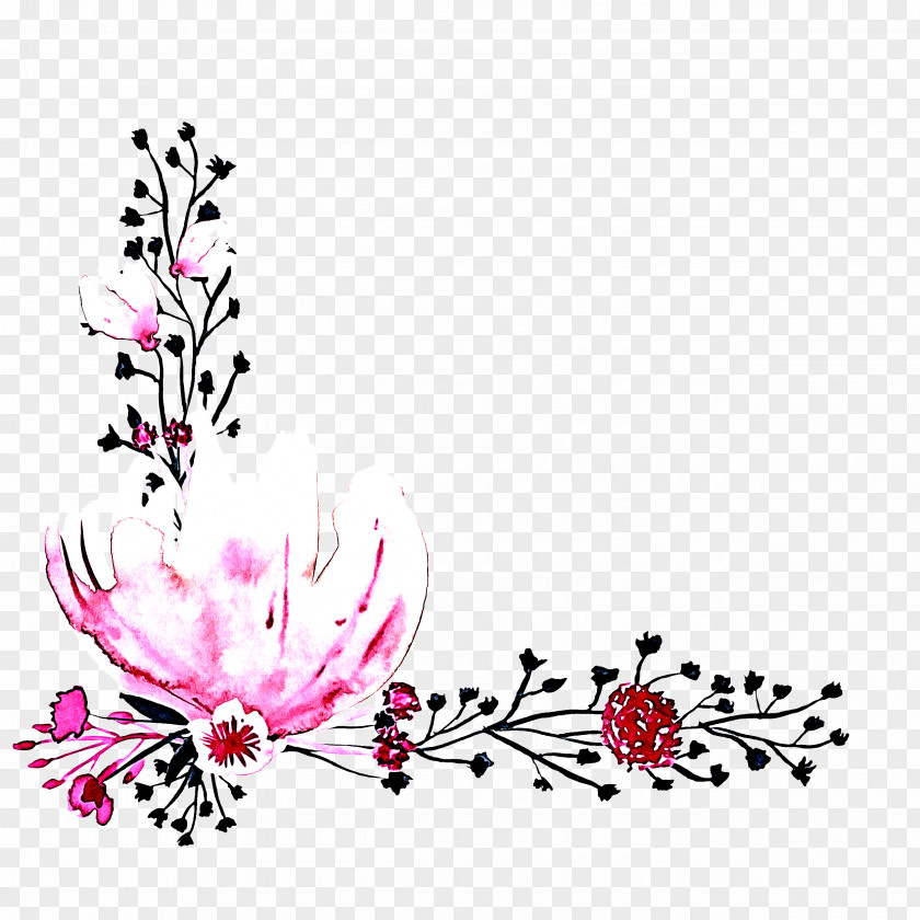 Wildflower Petal Pink Plant Flower Pedicel Clip Art PNG