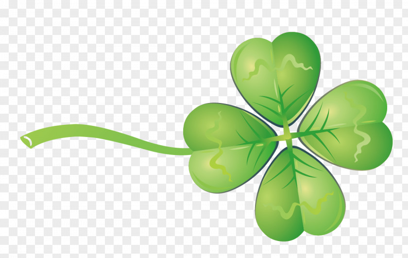 Green Clover Four-leaf PNG