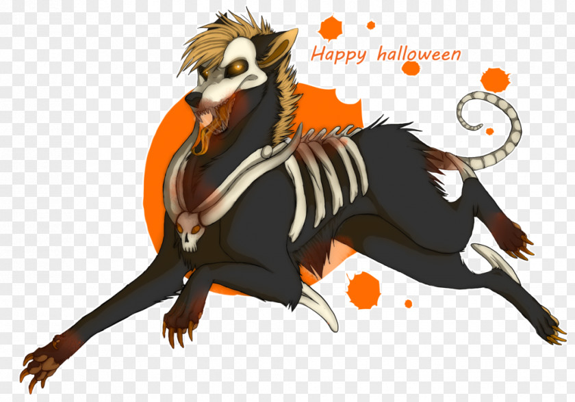 Happy Halloween Carnivores Illustration Cartoon Fauna Character PNG