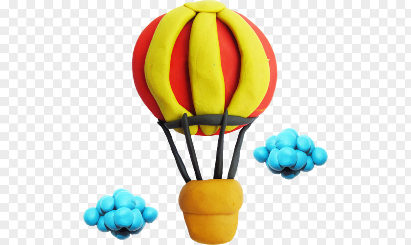 Hot Air Balloon Play-Doh Clay & Modeling Dough Plasticine Illustration PNG