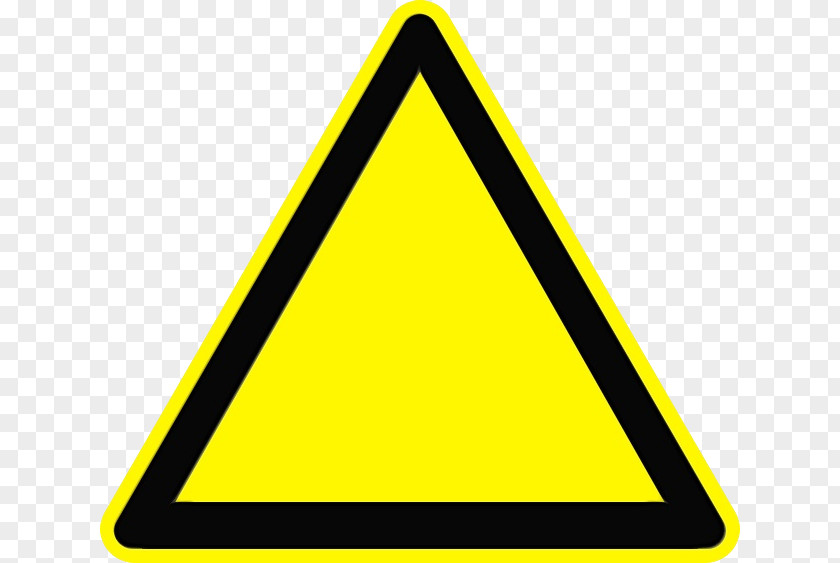 Signage Yellow Warning Sign Triangle PNG