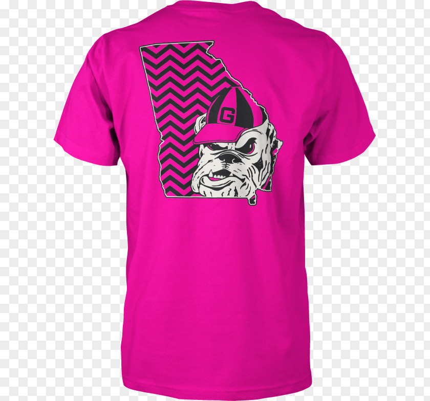 T-shirt Georgia Bulldogs Football Sleeve PNG