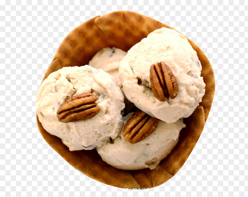 Bread And Butter Ball Ice Cream Pecan Recipe PNG