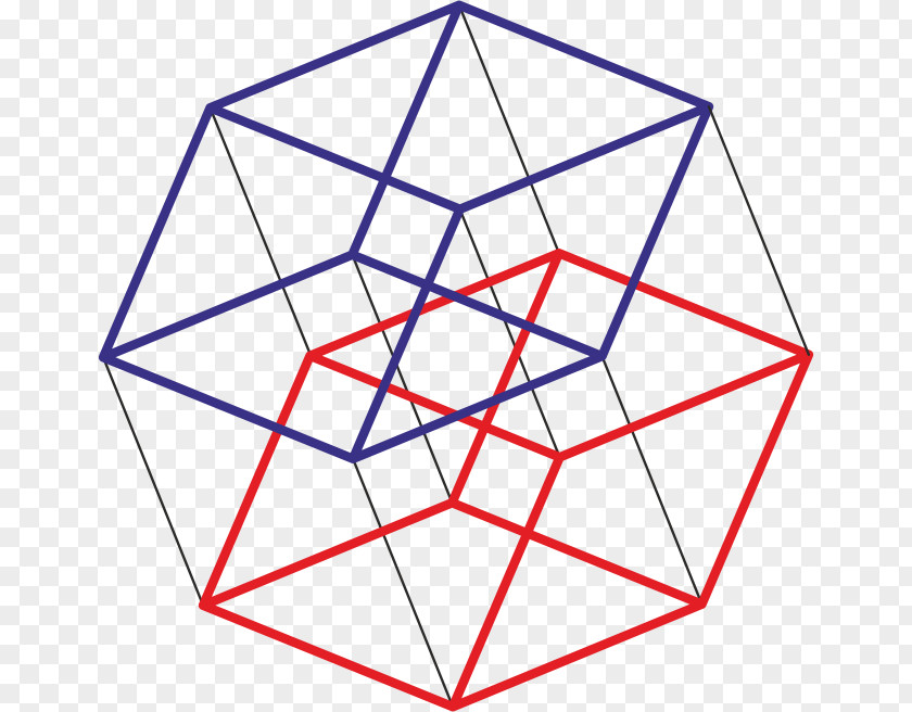 Cube Tesseract Hypercube Four-dimensional Space Point PNG