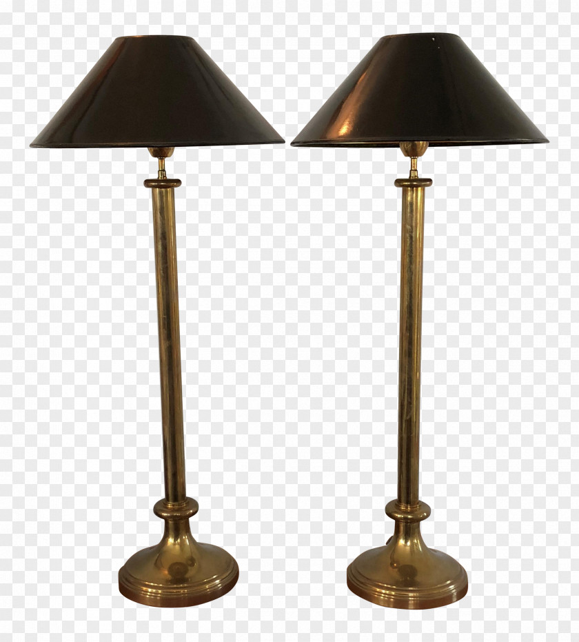 Lamp Table Candlestick Electric Light Brass PNG