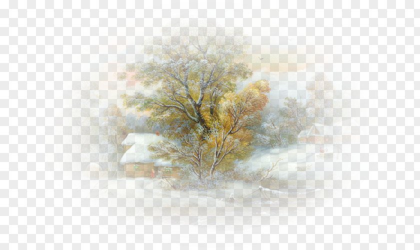 Painting Landscape Winter Art PNG