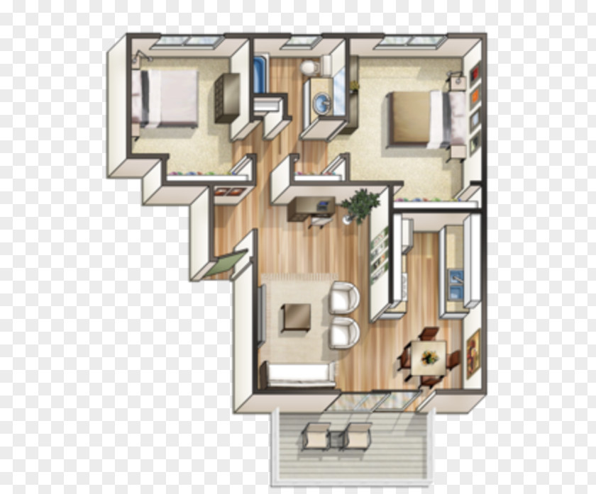 2D Geometric Model Floor Plan Foster City Room Apartment PNG