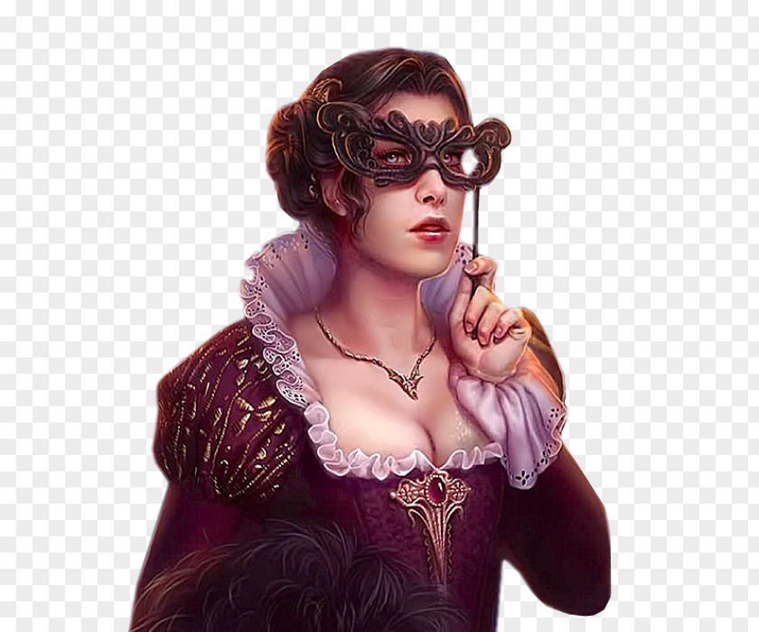 Glasses Middle Ages Carnival Brown Hair PNG