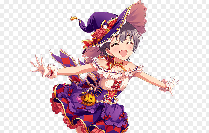 Idol True Colours 乙倉悠貴 Halloween♥Code Perfect Combo Collectible Card Game PNG