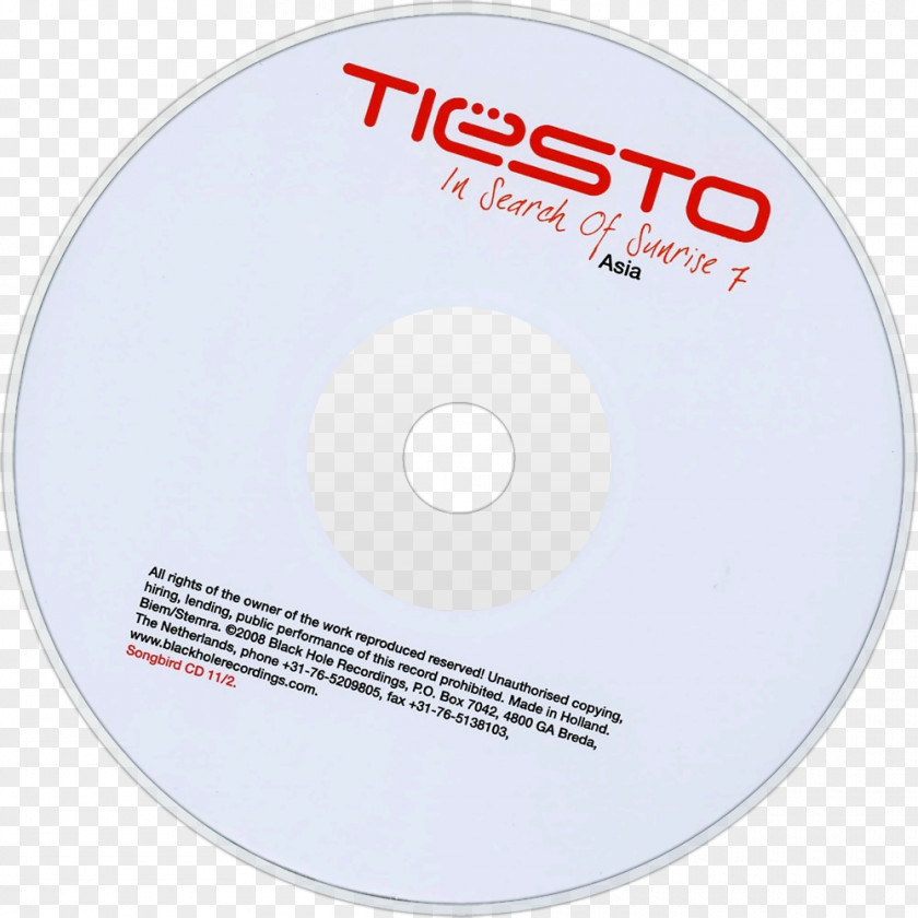 Tiesto Compact Disc Elements Of Life In Search Sunrise PNG