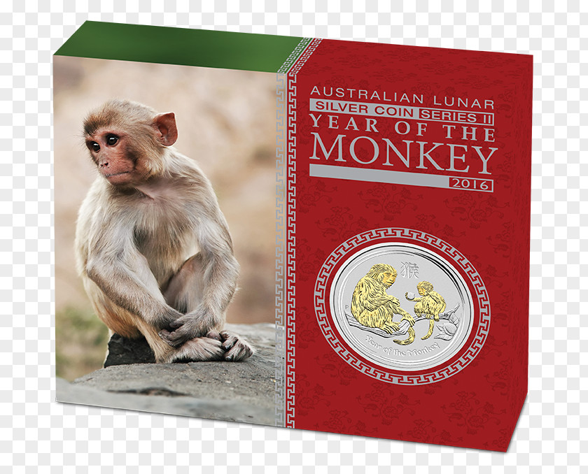 Year Of The Monkey Perth Mint Proof Coinage Lunar Series Bullion Coin Silver PNG