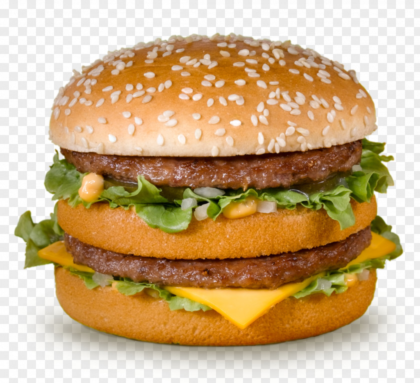 Big Mac McDonald's Fast Food Hamburger Eating PNG