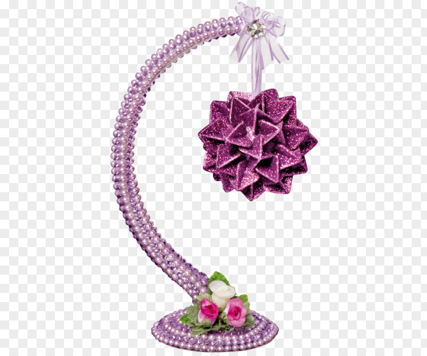 Folia Christmas Ornament Pink M PNG