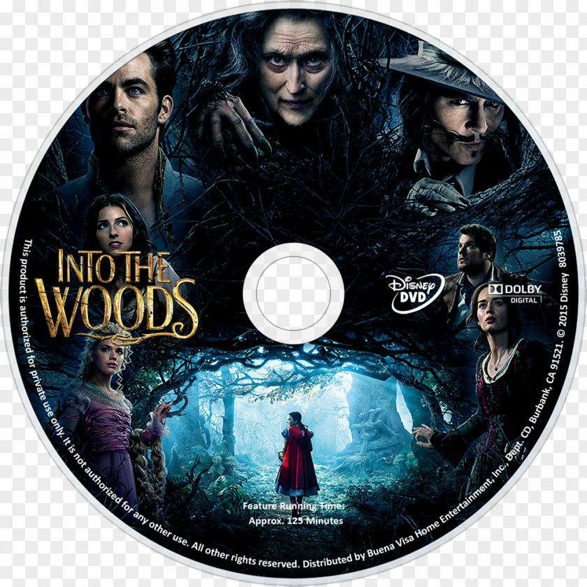 Into The Woods Movie Adventure Film Meryl Streep DVD PNG
