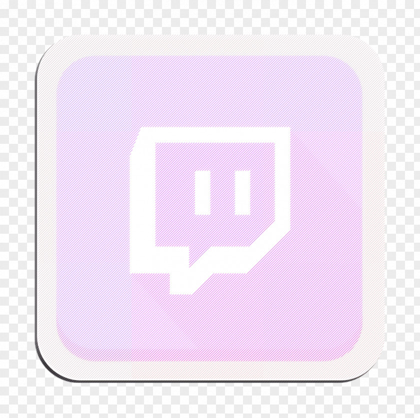 Magenta Rectangle Squircle Icon Twitch PNG