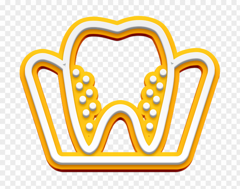 Molar Icon Teeth Medical Set PNG