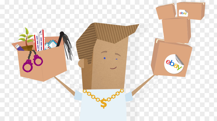Courier Delivery Paper Cardboard Cartoon PNG