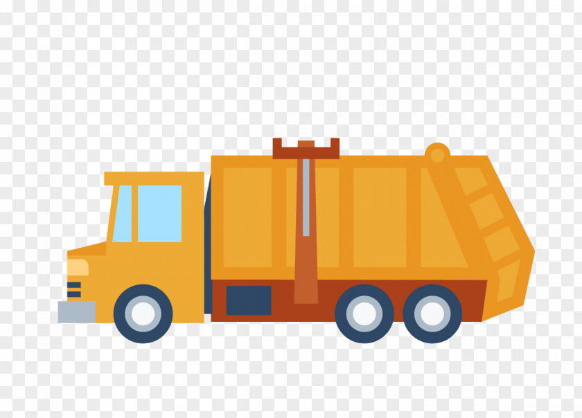 Food Trash Car Commercial Vehicle Waste Truck PNG