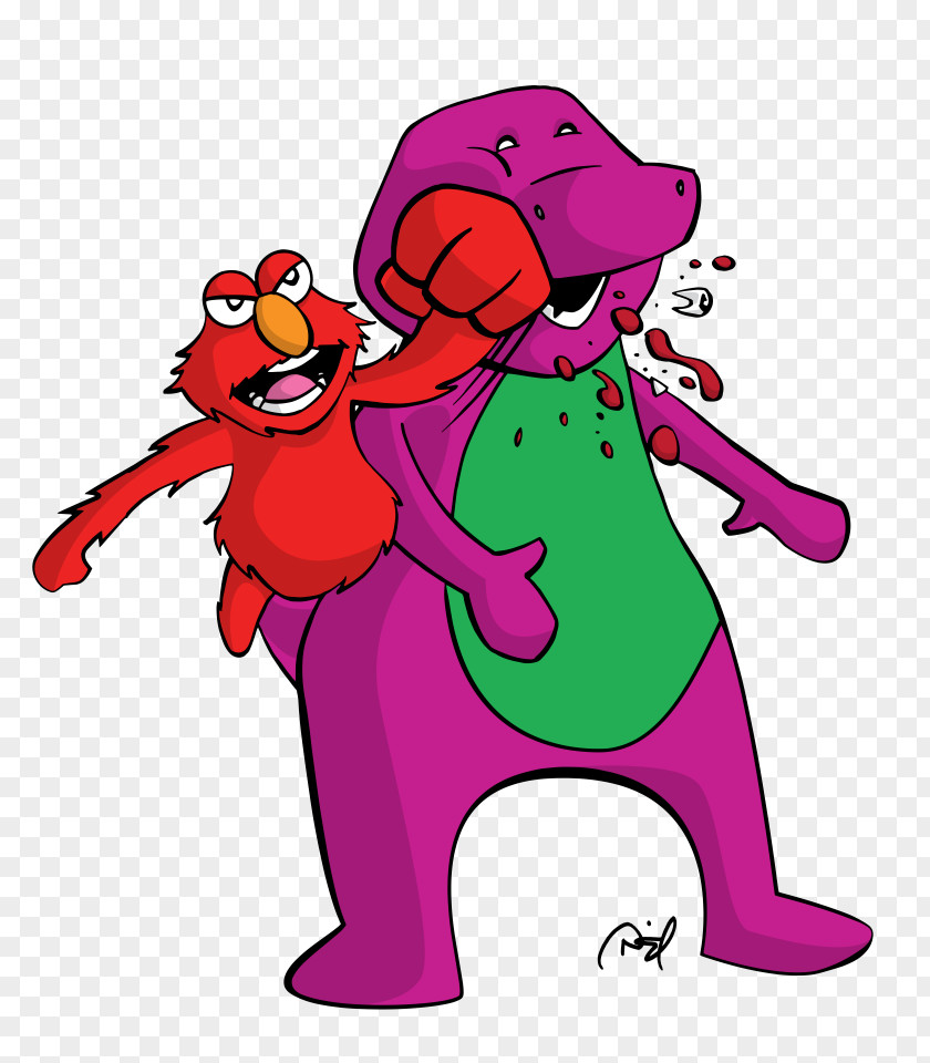 Funny Barney Stinson Elmo Image Logo Illustration Vector Graphics PNG