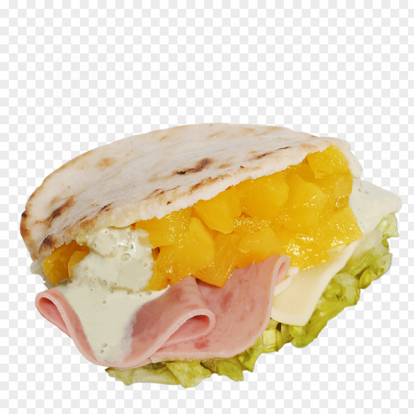 Ham Breakfast Sandwich And Cheese Fast Food PNG