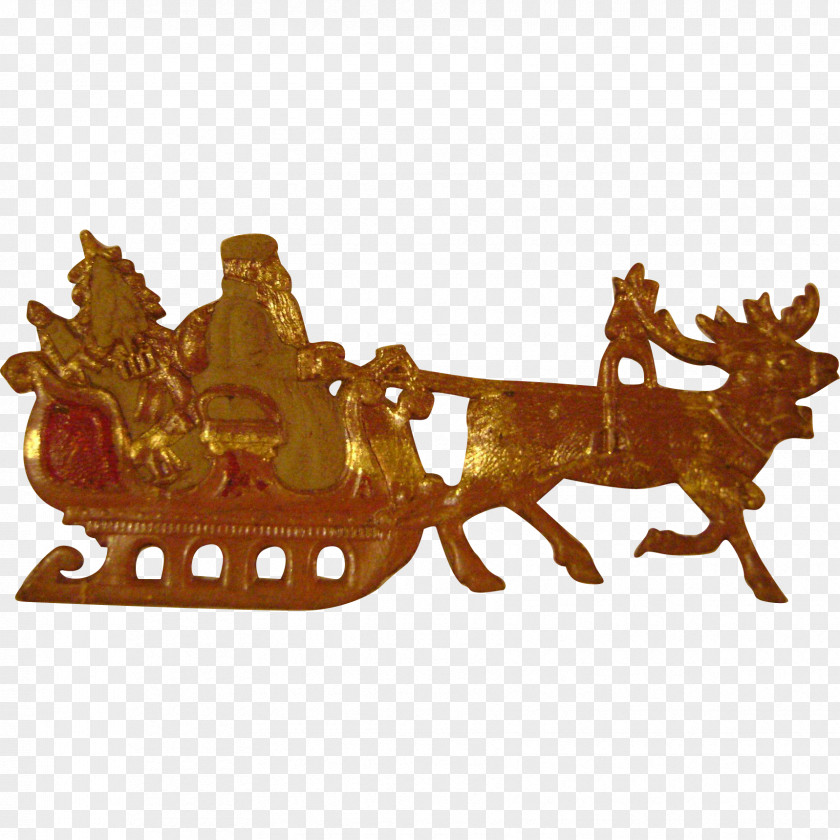 Santa Sleigh Chariot PNG