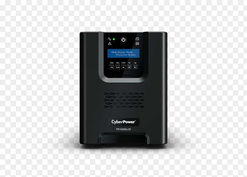 900 Watt- 12 Ah CyberPower Online Series Rack/Tower UPS Professional Tower PR3000ELCDSL Line-interactive PRO 1000VA With LCD PR1000ELCDCyberpower Systems PR1000ELCD PNG