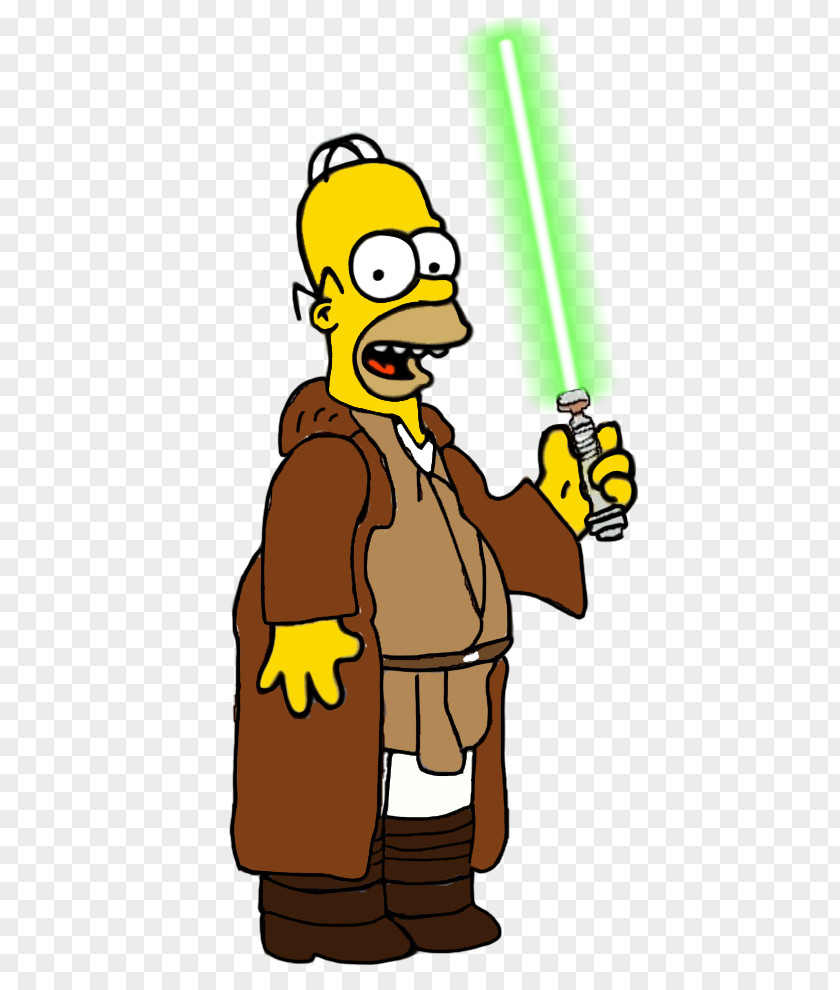 Eth Poster Homer Simpson Bart Donuts Luke Skywalker Jedi PNG