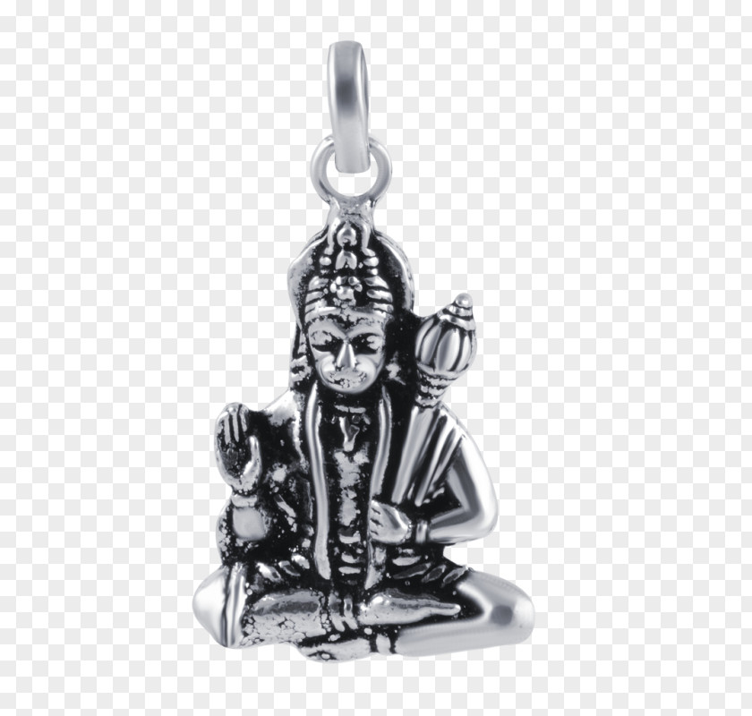 Indian God Locket Silver Body Jewellery White PNG