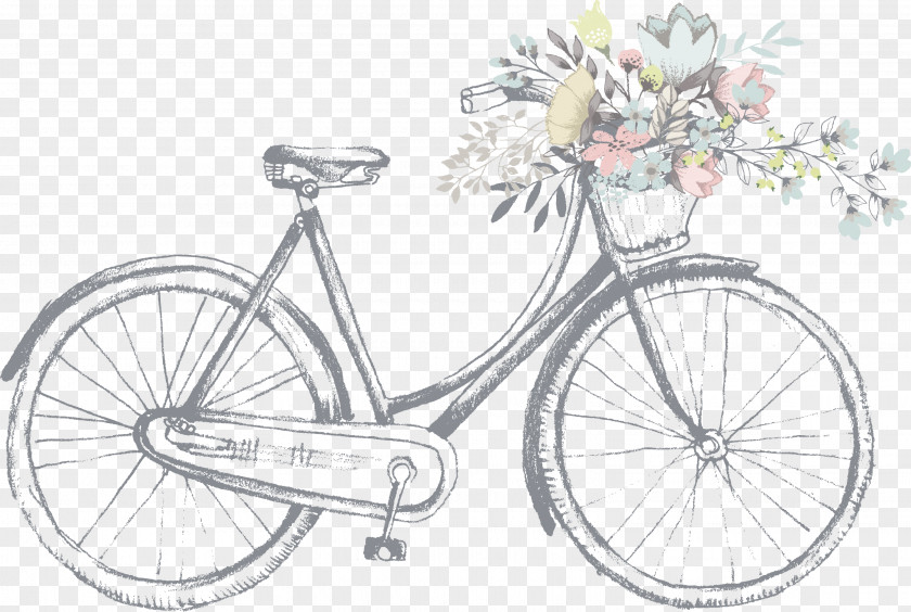 Light Gray Painted Line Art Illustration Bike Business Card Vintage Clothing Antique Shop Zazzle PNG