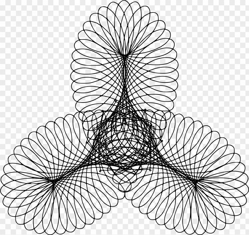 Line Hypocycloid Roulette Point Spirograph PNG