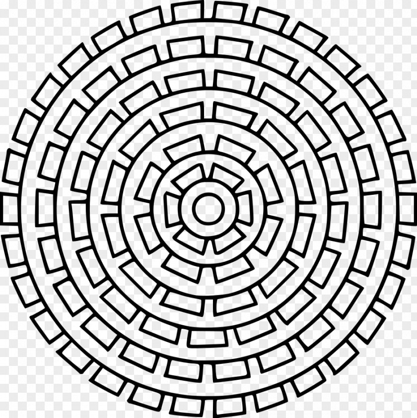 Symmetry Labyrinth Travel Art PNG