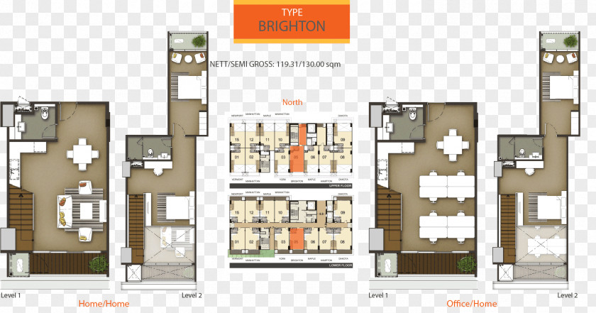 Apartment Floor Plan Pancoran PNG