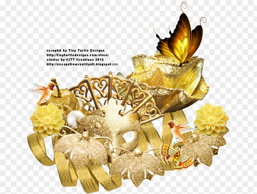 Christmas Ornament Autumn Holiday Gold PNG