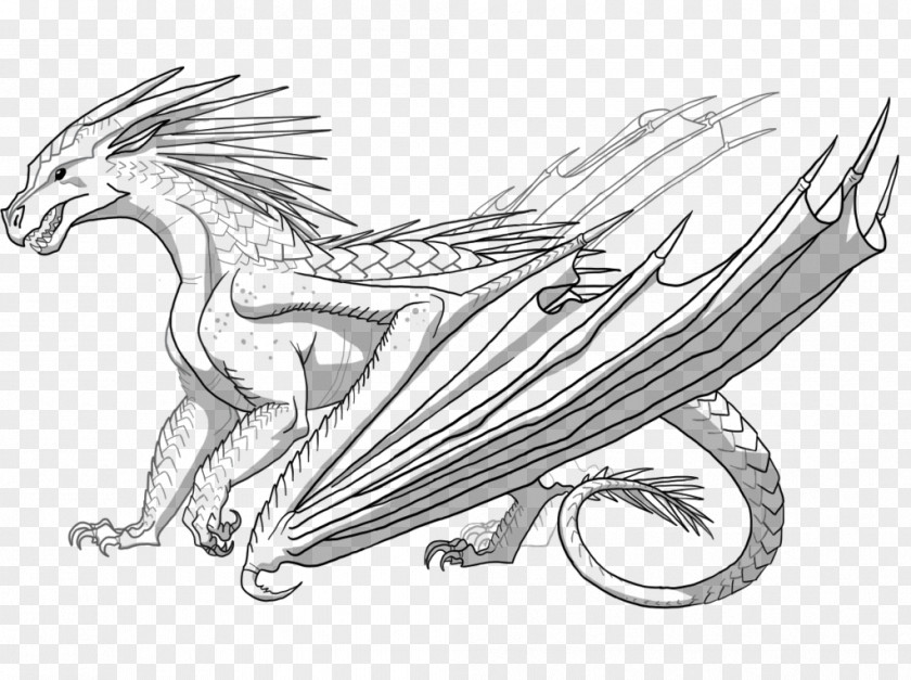 Dragon Coloring Book Wings Of Fire Breathing Adult PNG