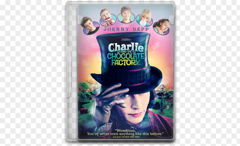 Johnny Depp In Charlie And The Chocolate Factory Bucket Willy Wonka Film PNG