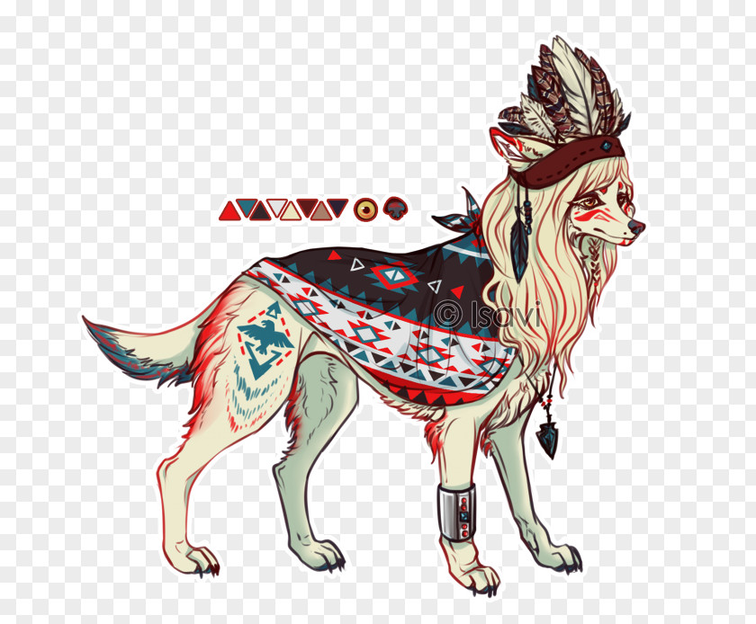 K9 Dog Breed Aztec Drawing PNG