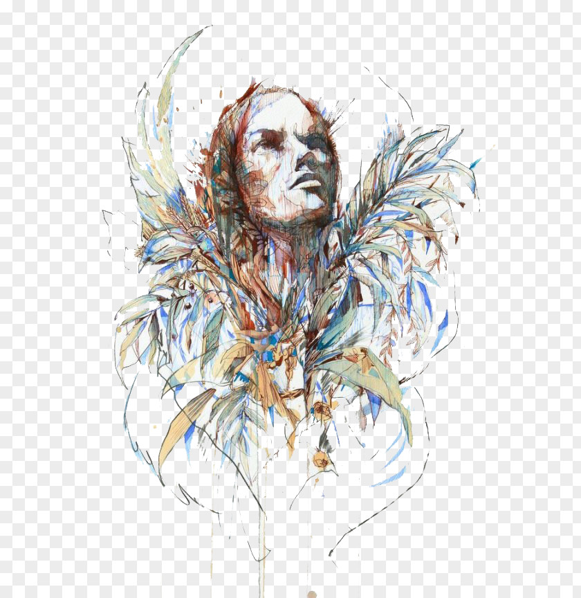 Simple Color Feather Beauty Drawing Carne Griffiths Ltd Art Exhibition Illustration PNG