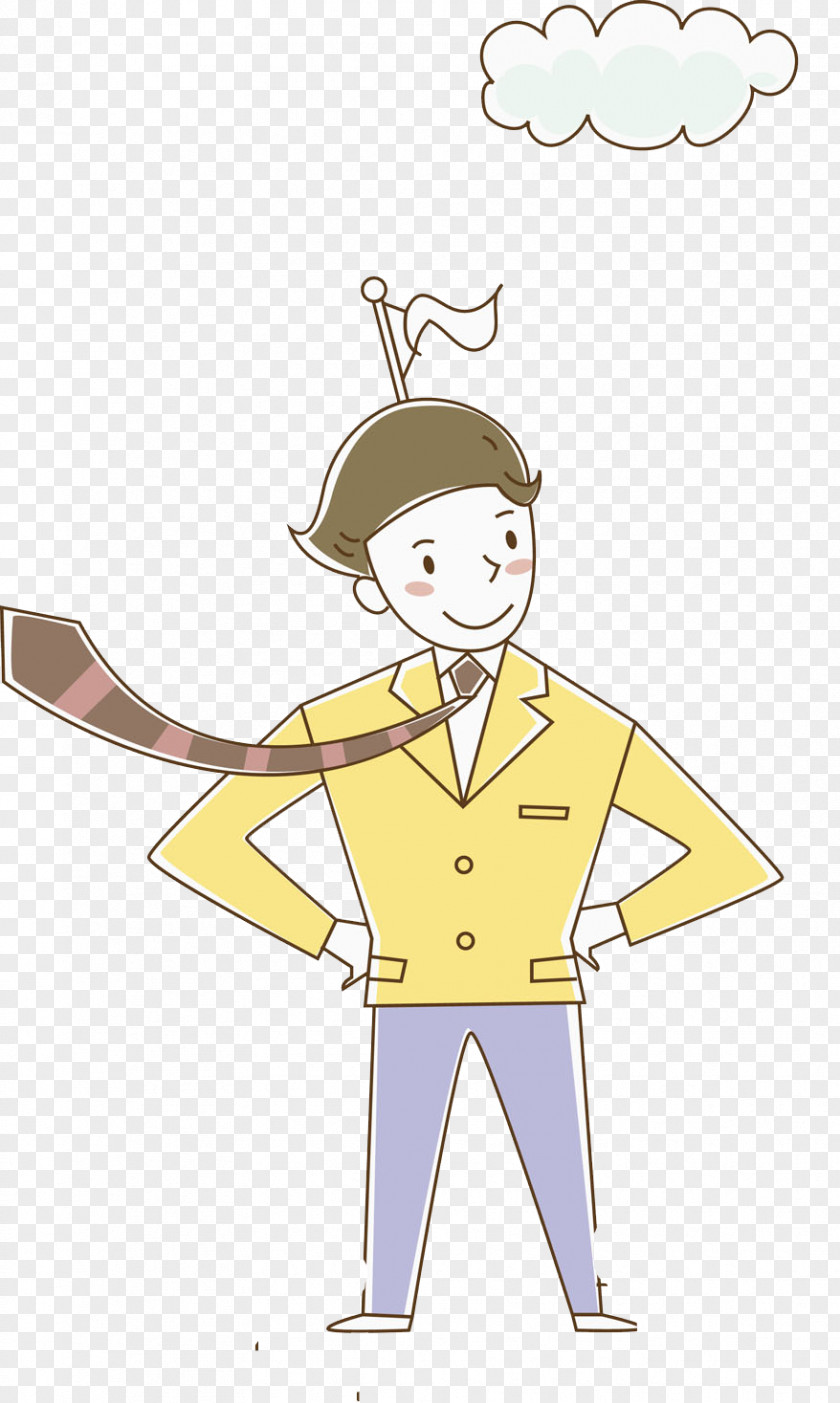 Suit Man Illustration PNG