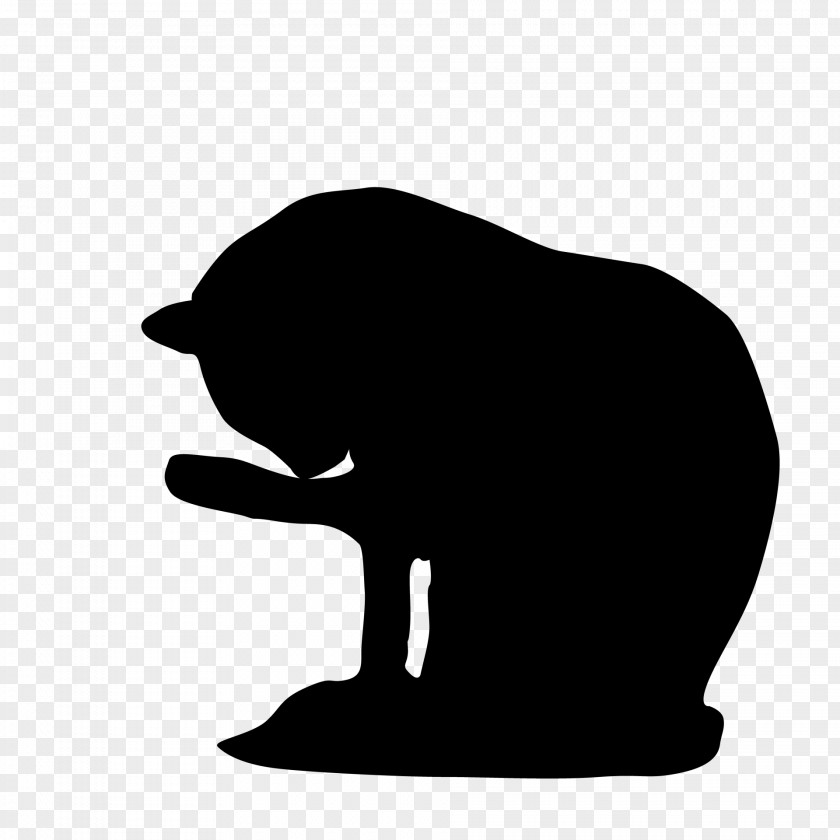 Temple Snout Head Silhouette Black-and-white Font PNG